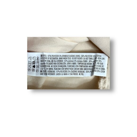 Anthropologie English Factory L Ivory Mini Dress Varsity Stripe Retro Preppy NWT - Picture 8 of 8